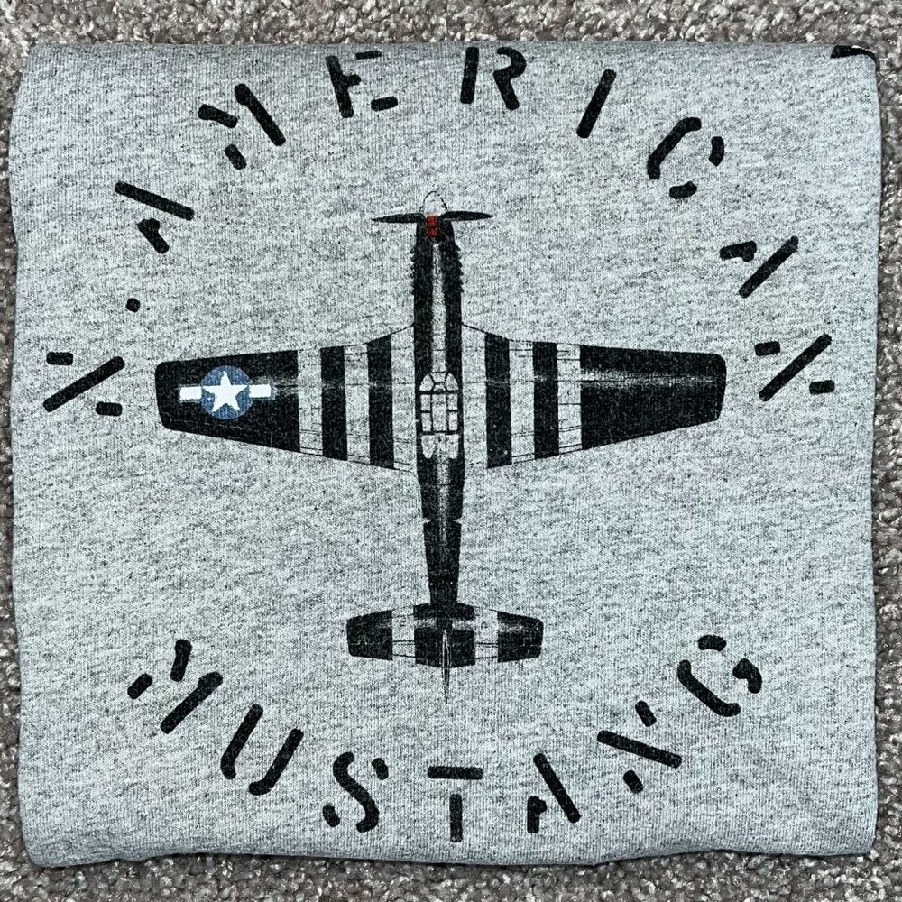 Red Canoe Made in USA, American mustang plane T.